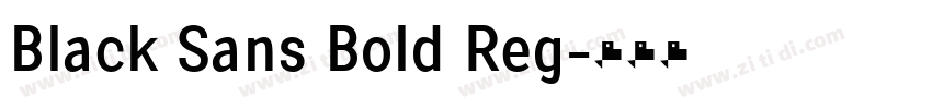 Black Sans Bold Reg字体转换
